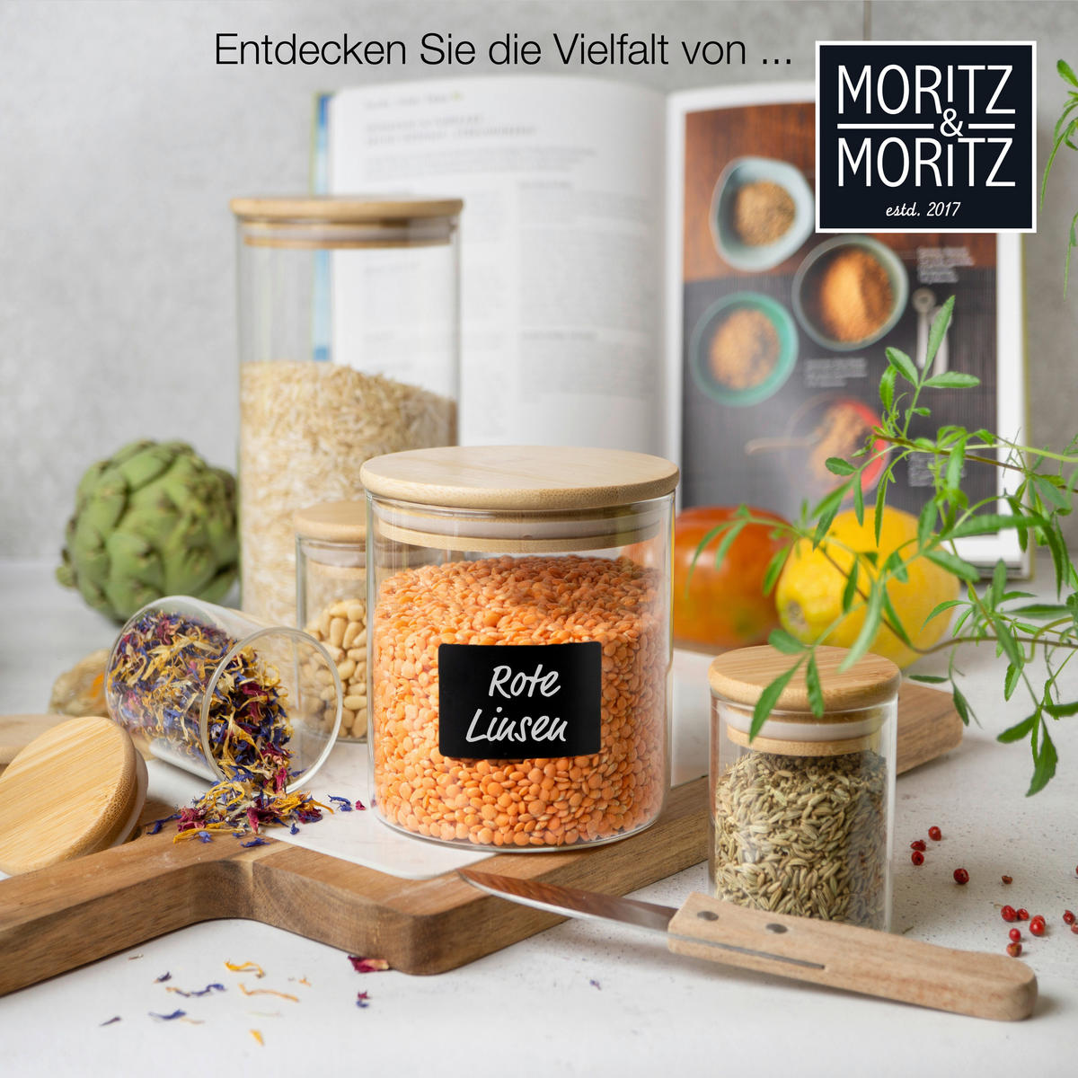 Moritz & Moritz Vorratsgläser glasklar Vorratsgläser_6erSet - glasklar - Moritz & Moritz