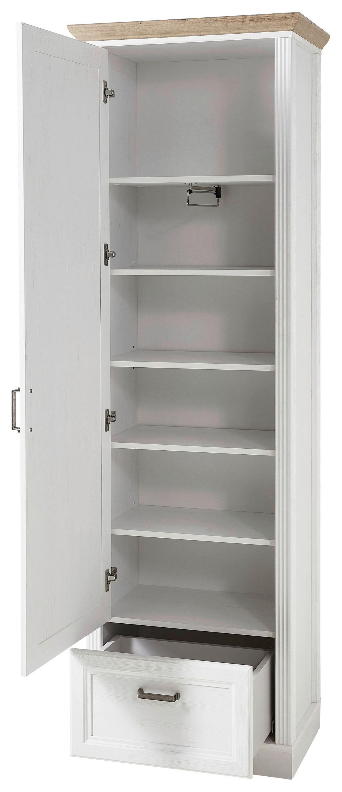 Garderobenschrank Jasmin Pinie Nachbildung Eiche Artisan Nachbildung B/H/T: ca. 65x204x41 cm Jasmin - Eiche (65,00/204,00/41,00cm)