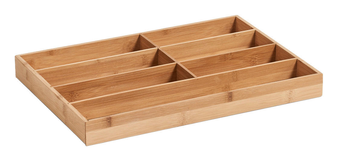Zeller Besteckkasten natur Bambus B/H/L: ca. 30,5x4,3x44 cm Besteckkasten - natur (44,00/30,50/4,30cm) - Zeller