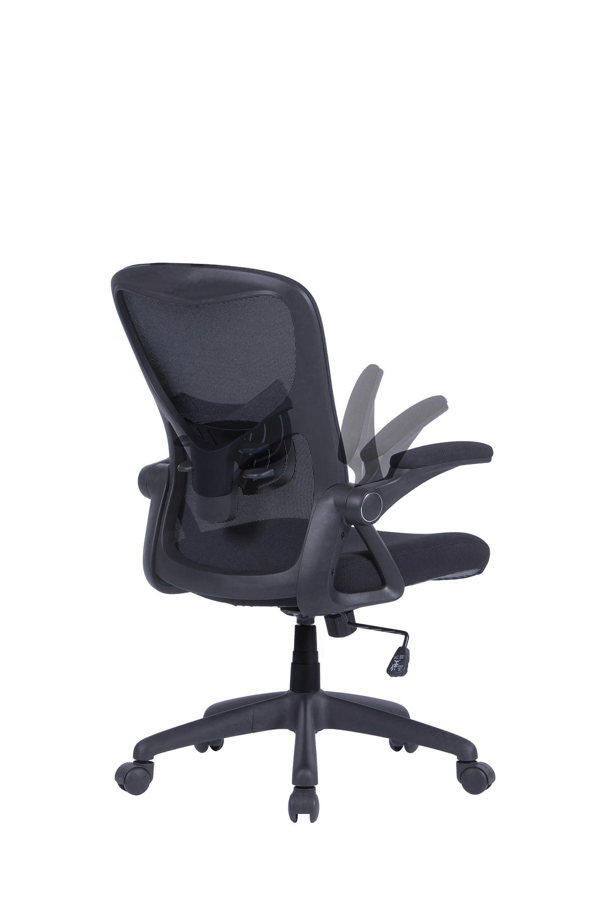 Chefsessel FLEX schwarz schwarz schwarz Webstoff Netzstoff Kunststoff FLEX - schwarz - byLIVING