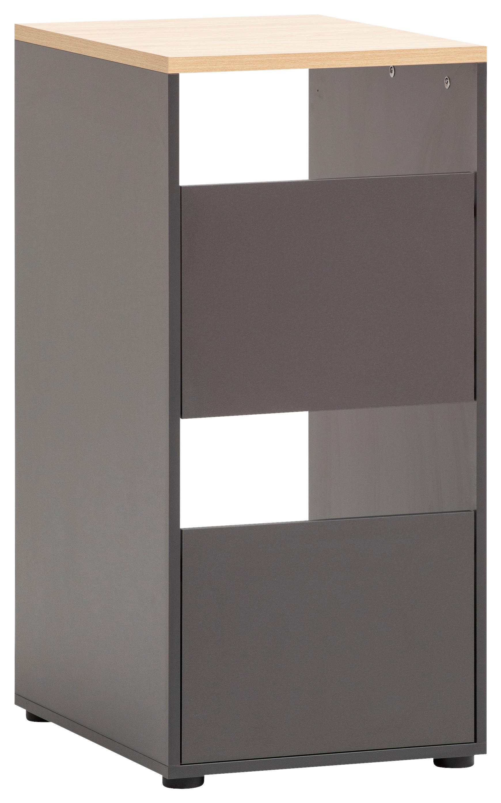 Unterschrank Solea anthrazit Eiche hell Nachbildung B/H/T: ca. 45,1x95,8x60 cm Solea - Eiche/anthrazit (45,10/95,80/60,00cm) - Schildmeyer