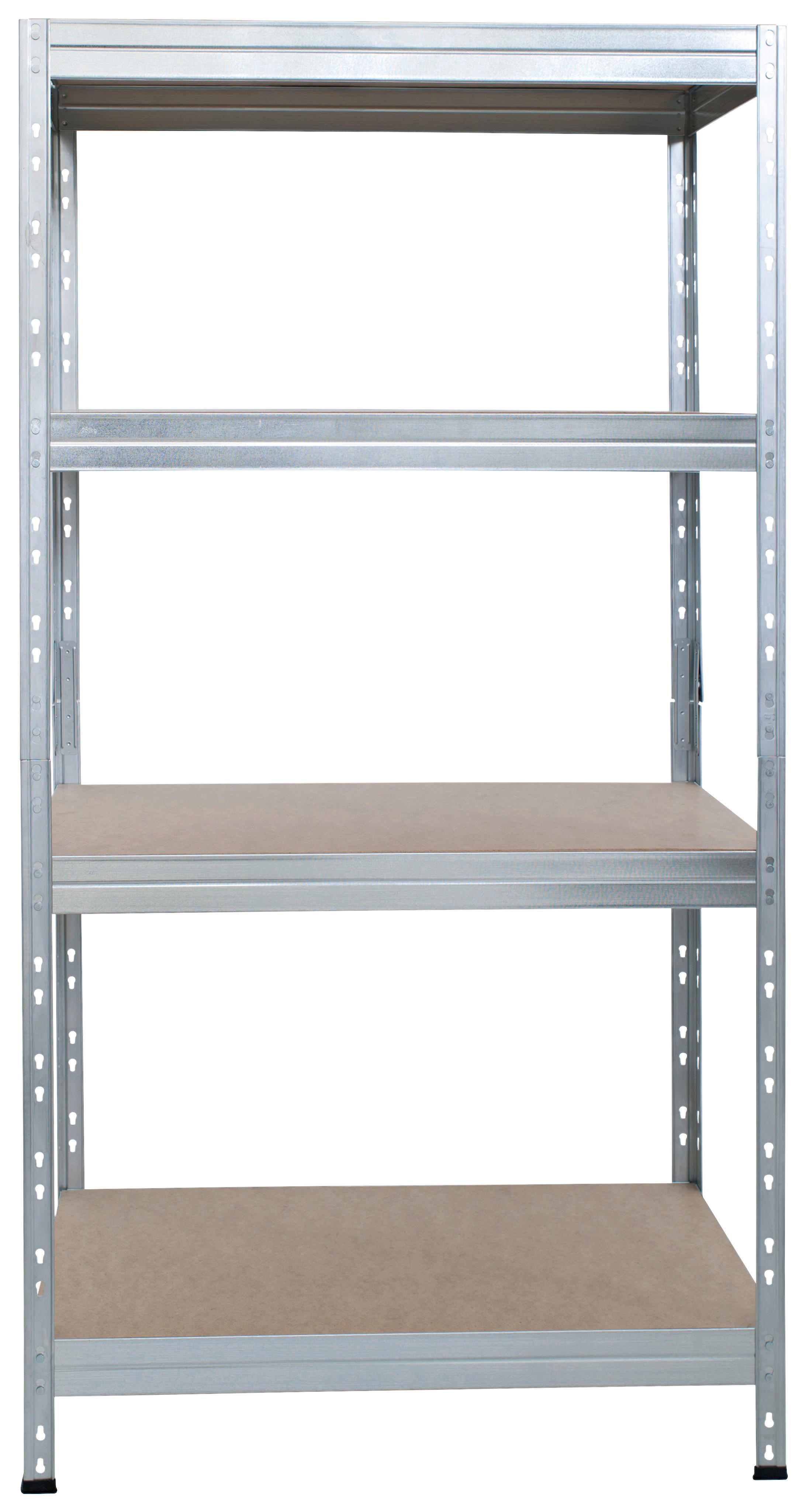 Ar shelving Schwerlaststeckregal verzinkt B/H/T: ca. 75x100x35 cm Schwerlaststeckregal 180x75x35cm - verzinkt (75,00/100,00/35,00cm) - Ar shelving