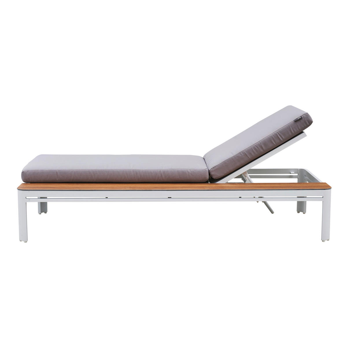AXI Outdoor Living Gartenliege Kira weiß Metall B/H/L: ca. 89x88x195 cm Kira - braun/weiß (195,00/89,00/88,00cm) - AXI Outdoor Living