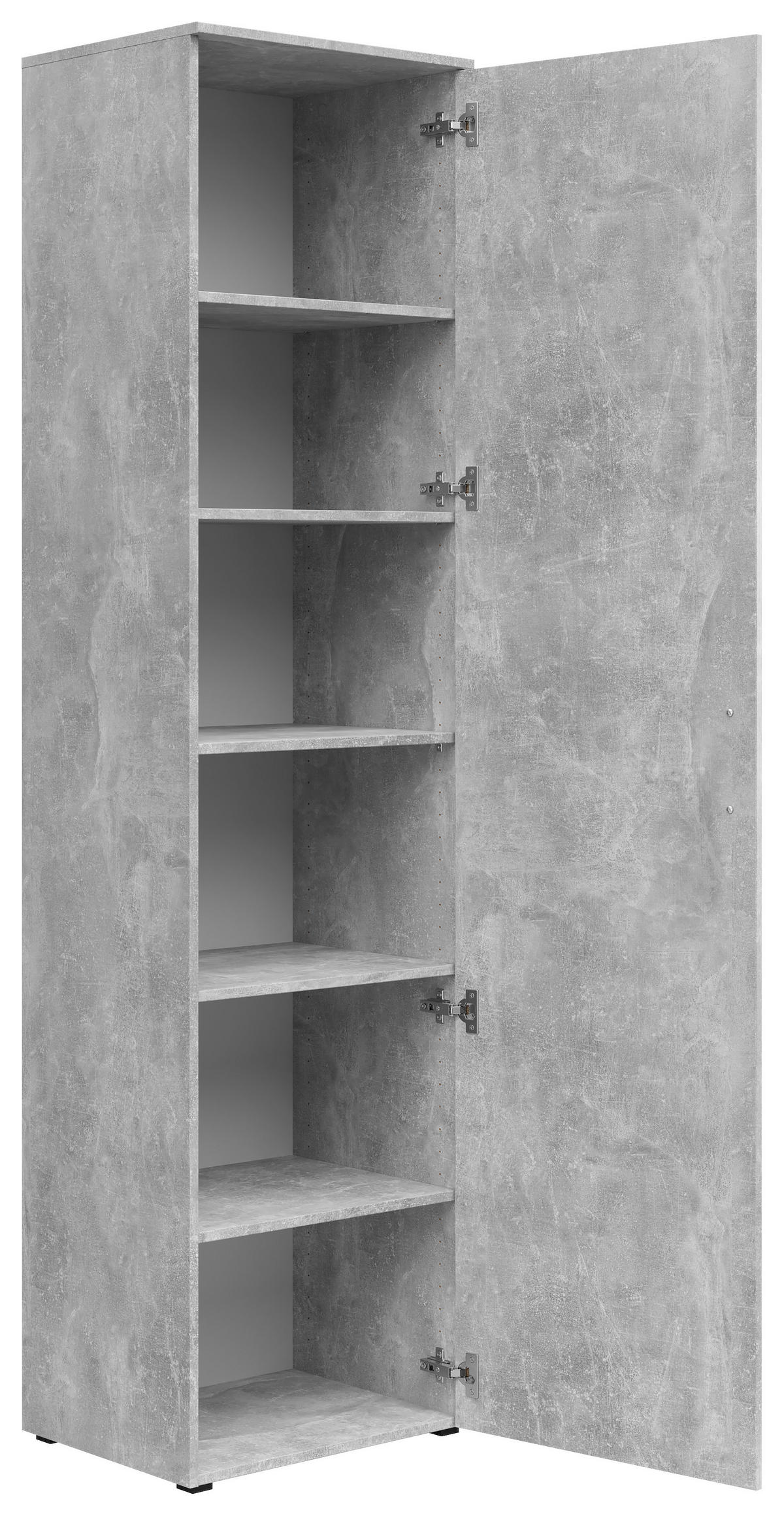Schrank Multi-Stauraum Typ 51 Beton Optik B/H/T: ca. 50x195x40 cm Multi-Stauraum Typ 51 - Beton (50,00/195,00/40,00cm)