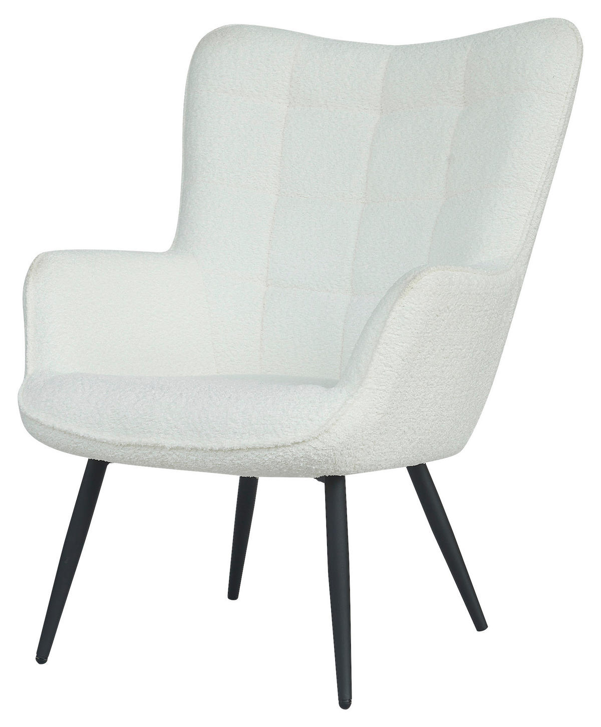 byLIVING Hocker UTA weiß Stoff B/H/T: ca. 72x97x80 cm UTA - weiß (72,00/97,00/80,00cm) - byLIVING