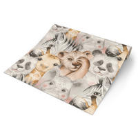 Papiertapete Zootiere bunt B/L: ca. 53x1005 cm Papiertapete_252590 - bunt (53,00/1005,00cm)