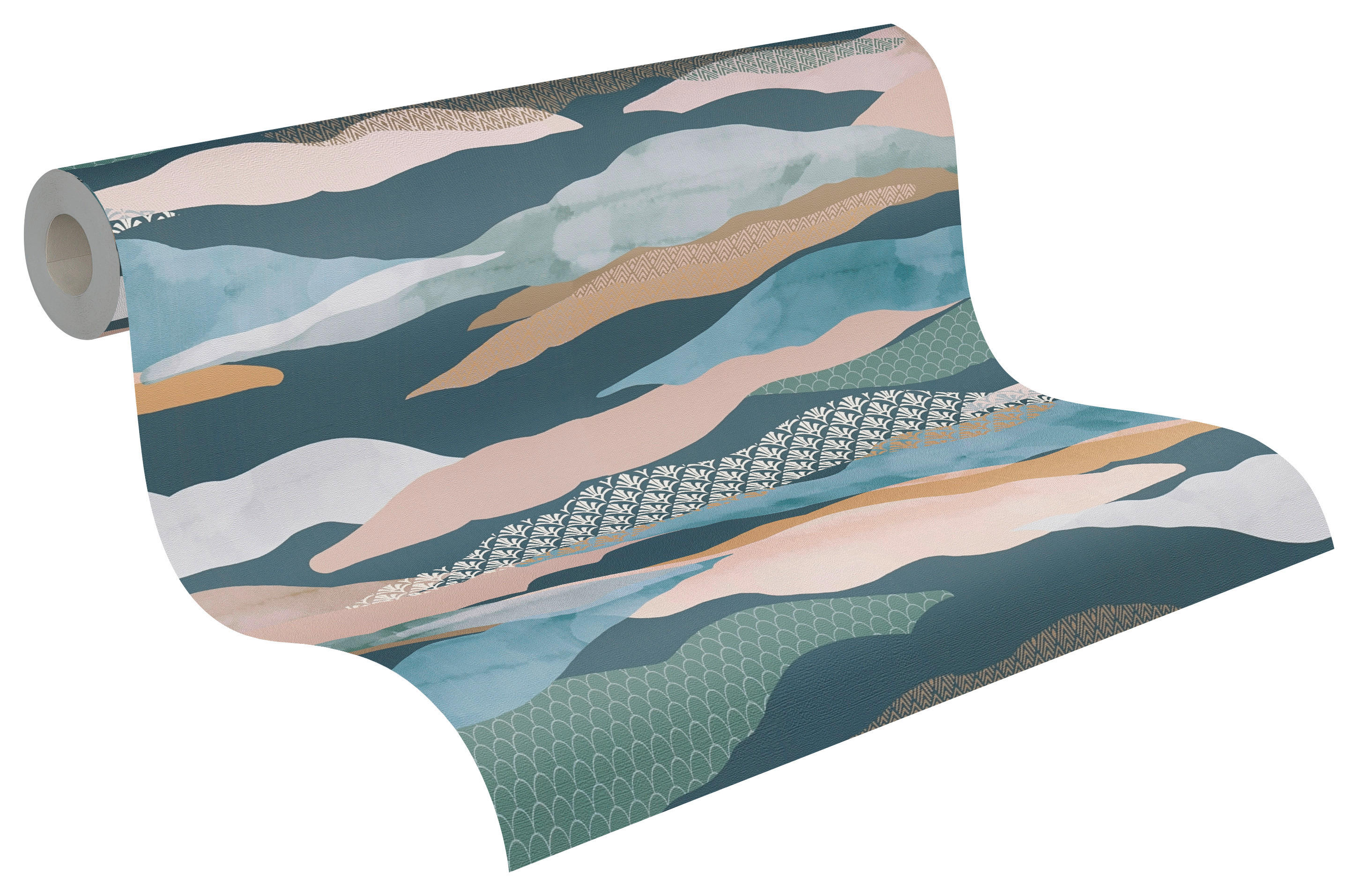 A.S.Creation Vliestapete grün rosa B/H/D: ca. 53x1005x8 cm Vliestapete - grün/rosa (8,00/1005,00cm) - A.S.Creation