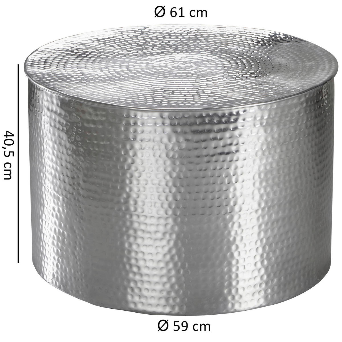 Couchtisch  B/H/T: ca. 61x40,5x61 cm Couchtisch - (61,00/40,50/61,00cm) - Wohnling