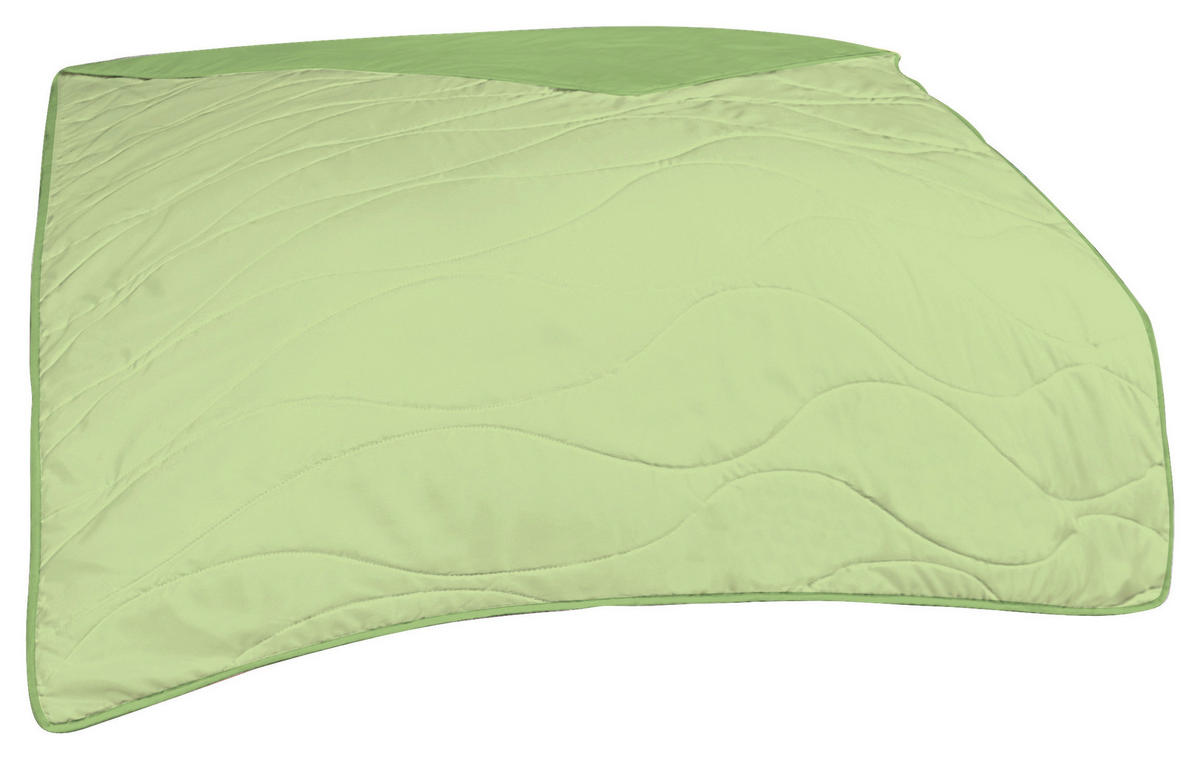 Steppbett Leichtsteppbett grün 135x200cm - lindgrün/grün (135,00/200,00cm)