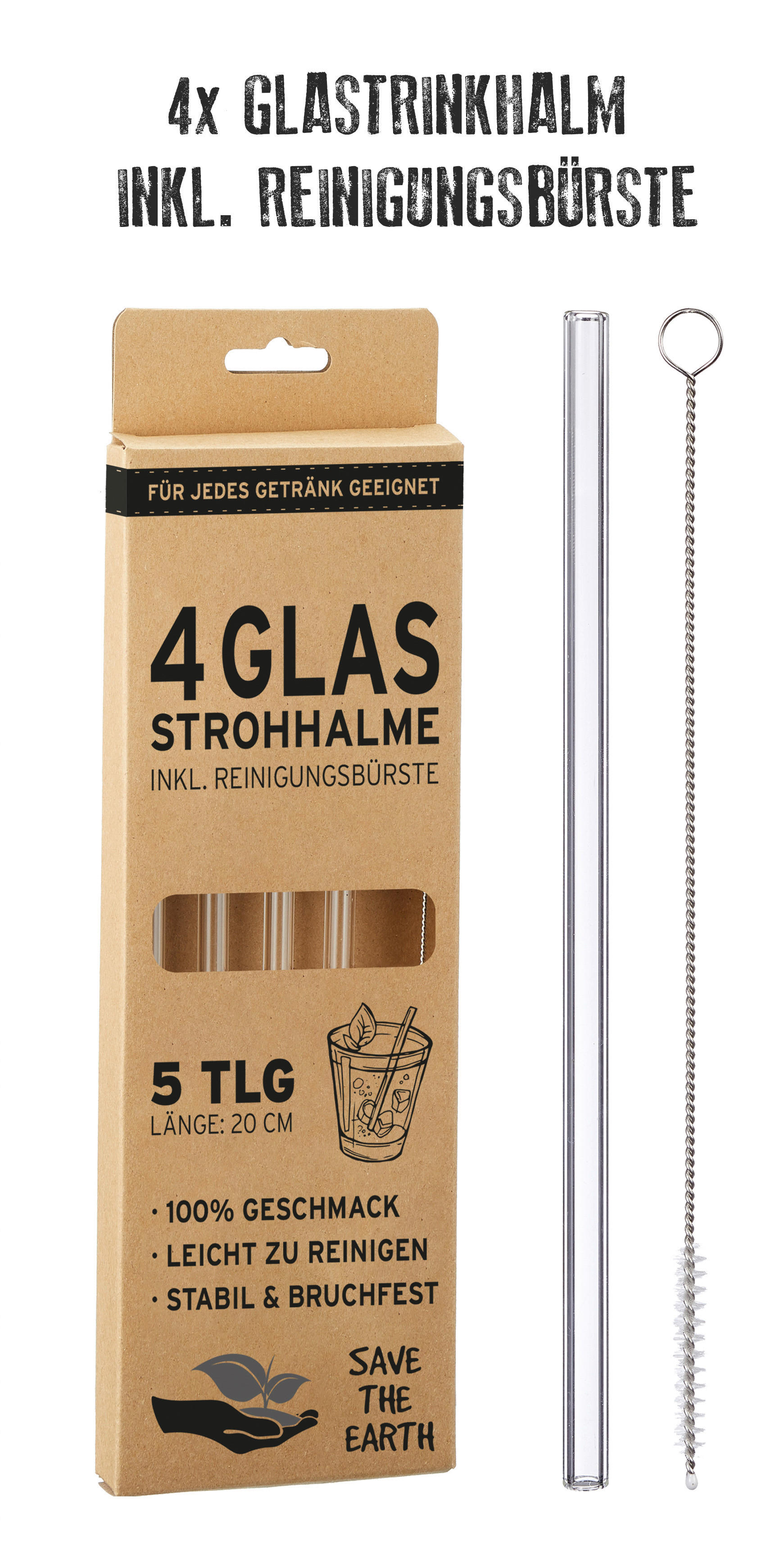 Glastrinkhalm Glastrinkhalm_5tlg.