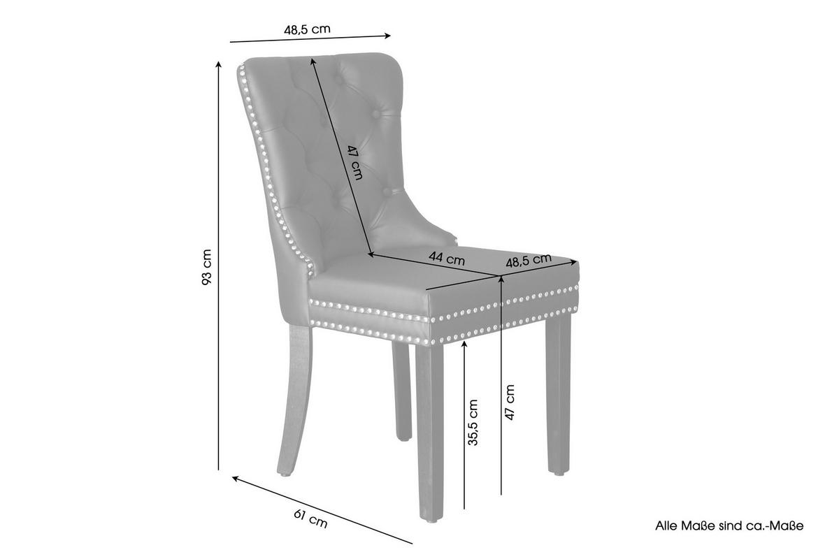 Stuhl DOMINO schwarz braun B/H/T: ca. 48,5x93x61 cm DOMINO - braun/schwarz (48,50/93,00/61,00cm) - byLIVING