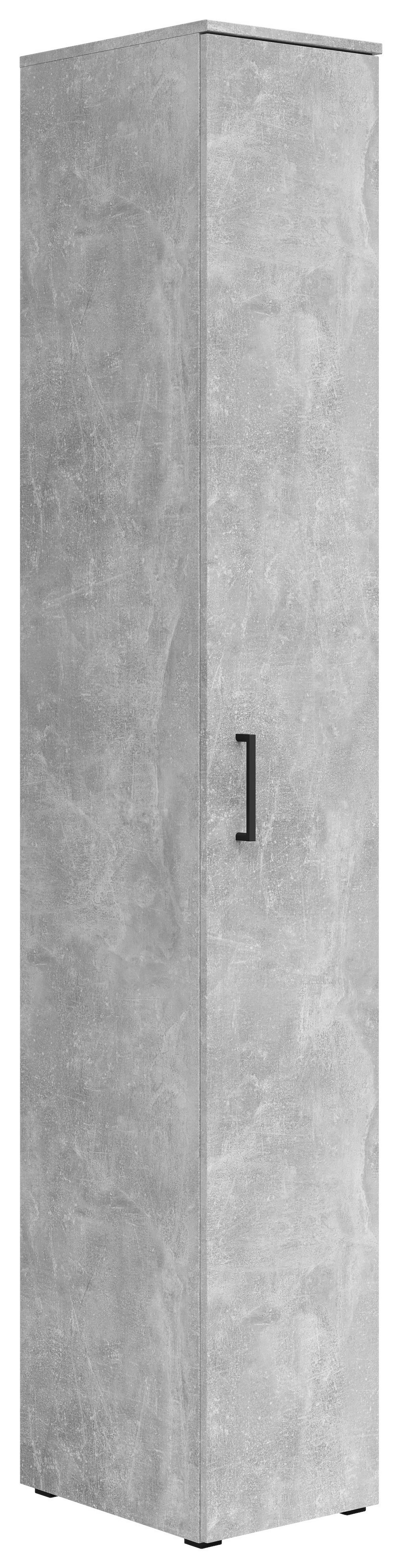 Schrank Multi-Stauraum Typ 8 Beton Optik B/H/T: ca. 30x195x40 cm Multi-Stauraum Typ 8 - Beton (30,00/195,00/40,00cm)