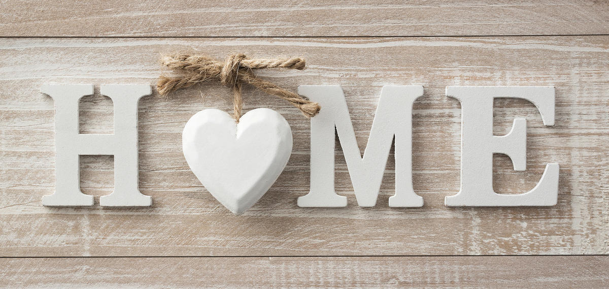 Bönninghoff Keilrahmenbild Home B/H/L: ca. 33x2x70 cm Keilrahmenbild 33x70cm - (70,00/33,00/2,00cm) - Bönninghoff