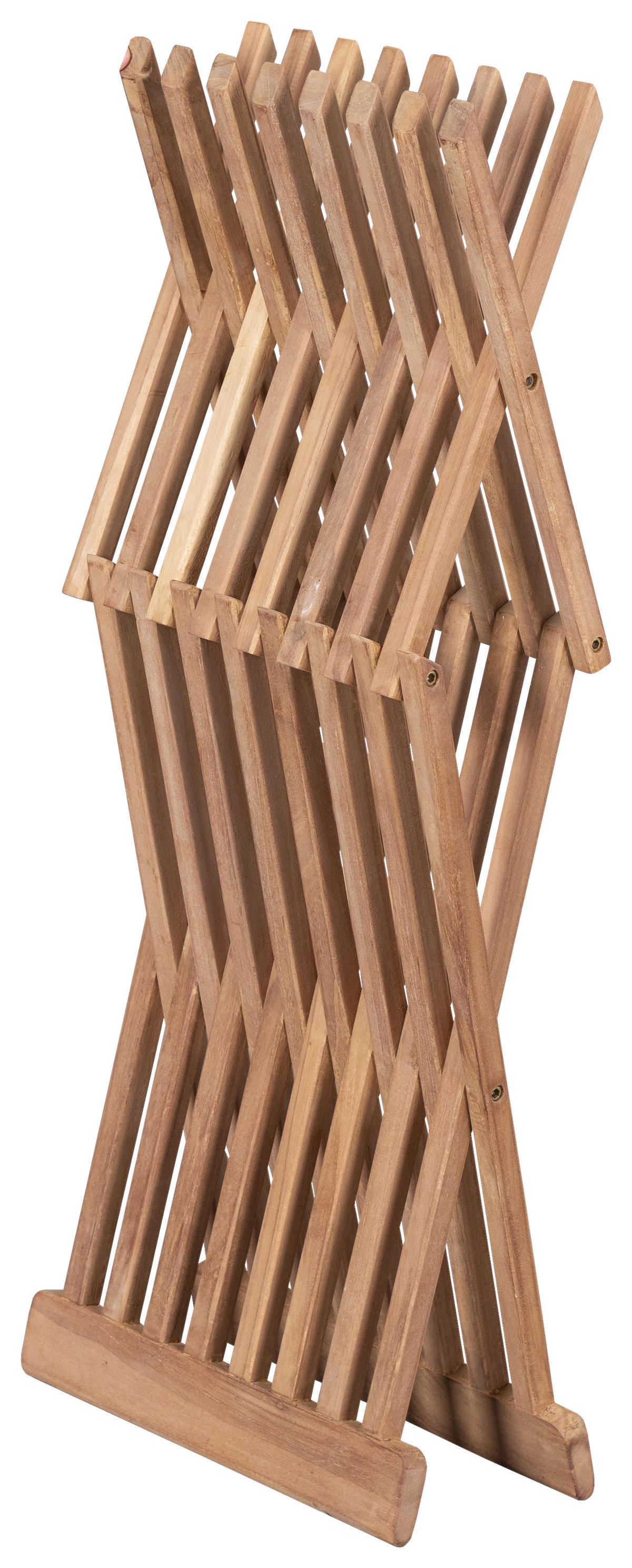 deVries Beistelltisch natur Teakholz B/H/T: ca. 40x45x33 cm Beistelltisch_Woodie_Cross - natur (40,00/45,00/33,00cm) - deVries