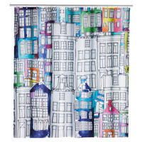 Duschvorhang Polyester B/H: ca. 180x200 cm Duschvorhang_Sunny_City_Wenko - (180,00/200,00cm) - Wenko