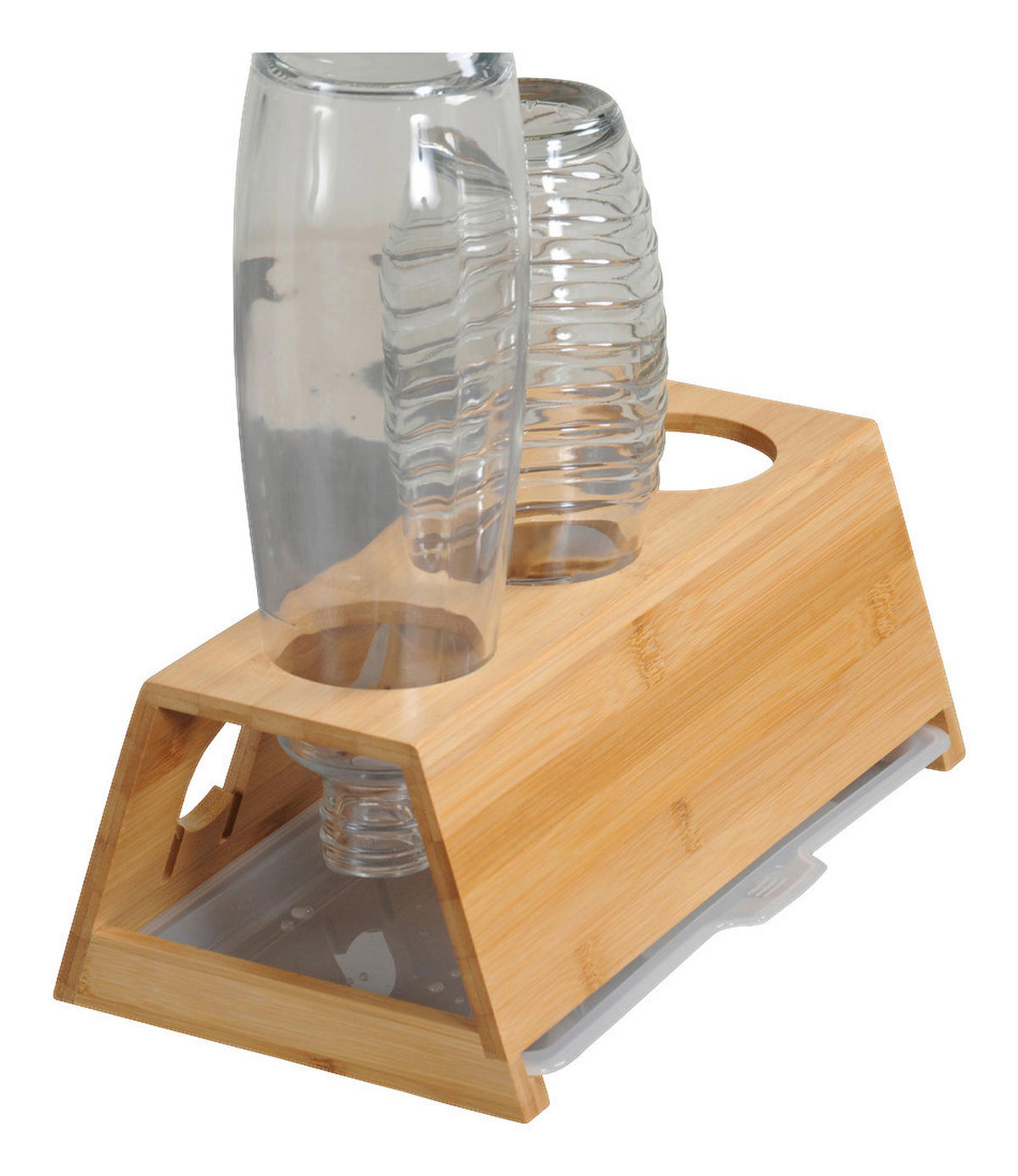Kesper Flaschenhalter natur Bambus B/H/L: ca. 18x12x32 cm Flaschenhalter - natur (32,00/18,00/12,00cm) - Kesper
