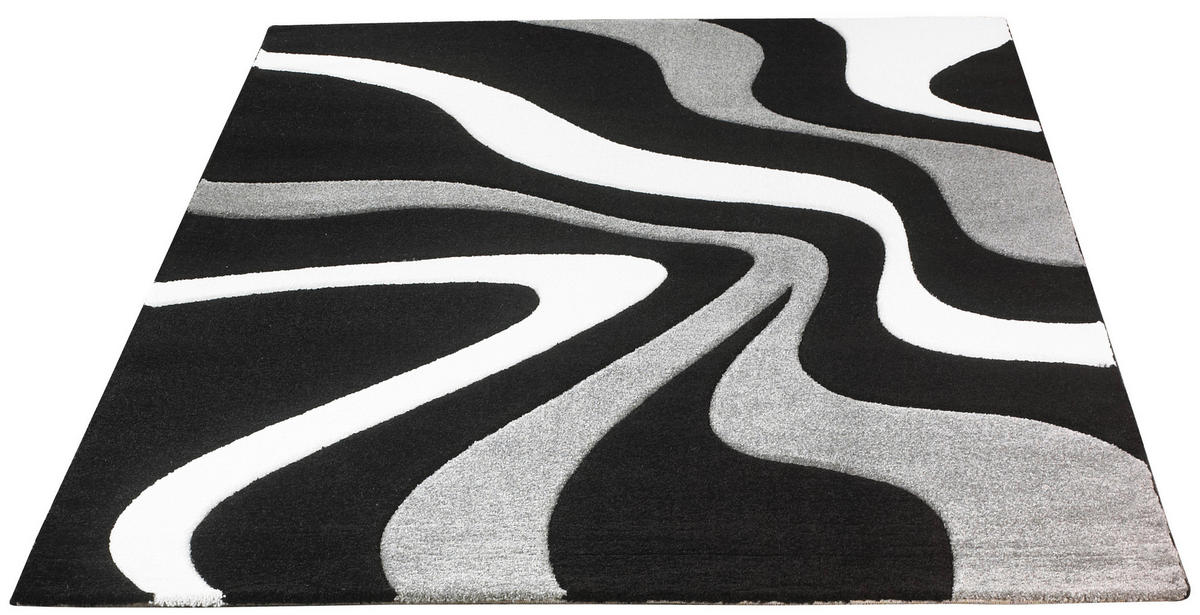 Webteppich Casino schwarz B/L: ca. 160x230 cm Casino - schwarz/grau (160,00/230,00cm)