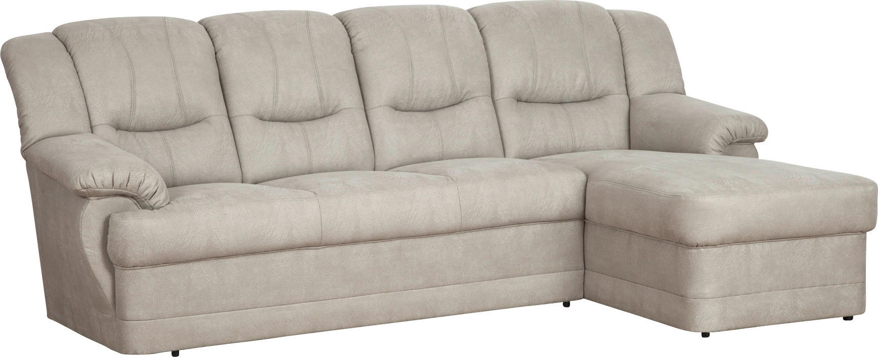 Wohnlandschaft Orion hellgrau B/H/T: ca. 257x46x159 cm Orion - hellgrau/schwarz (257,00/46,00/159,00cm)