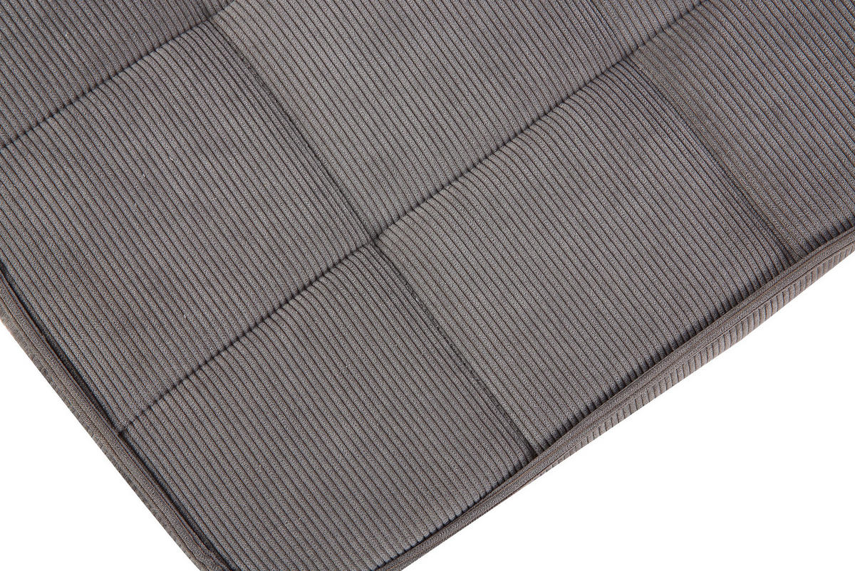 byLIVING Hocker UTA grau schwarz Stoff Metall B/H/T: ca. 60x39x41 cm UTA - schwarz/grau (60,00/39,00/41,00cm) - byLIVING