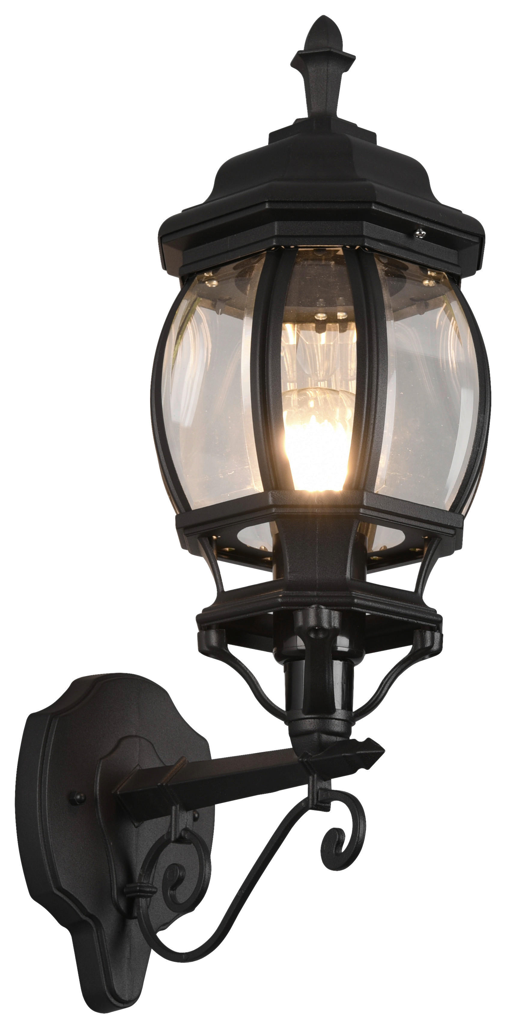 Außen-Wandleuchte Elvo 206967132 schwarz B/H/T: ca. 18x49,5x24,5 cm Elvo - schwarz (18,00/49,50/24,50cm) - Trio