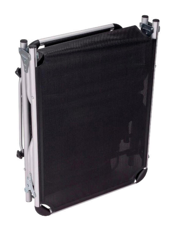 VCM Sonnenliege schwarz Aluminium B/H/T: ca. 57x187x30 cm Sonnenliege - schwarz (57,00/187,00/30,00cm) - VCM