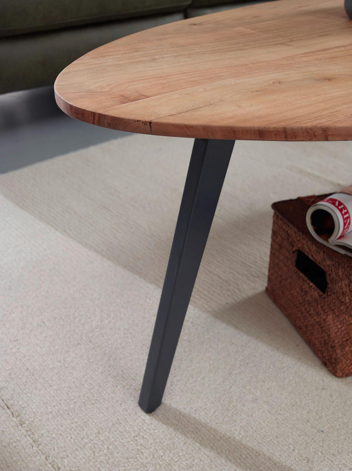 Couchtisch braun B/H/T: ca. 60x45x110 cm Couchtisch - braun (60,00/45,00/110,00cm) - Wohnling
