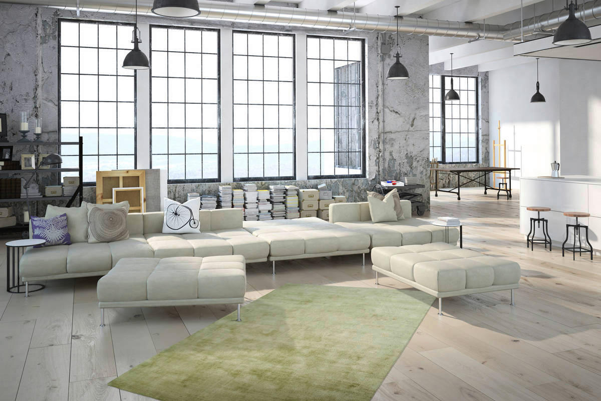 360Living Teppich Luxury grün B/L: ca. 120x170 cm Luxury - grün (120,00/170,00cm) - 360Living