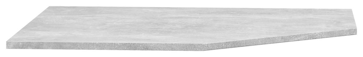 Eckplatte Multi-Stauraum Typ 49 Beton Optik B/H/T: ca. 101,1x1,5x78,8 cm Multi-Stauraum Typ 49 - Beton (101,10/1,50/78,80cm)