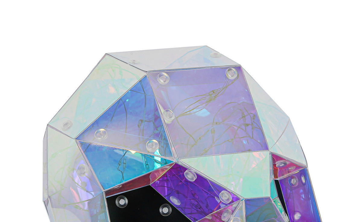 Nolo Tischleuchte transparent B/H/L: ca. 17x17x23 cm LED-Tischleuchte_Totenkopf - transparent (23,00/17,00/17,00cm) - Nolo