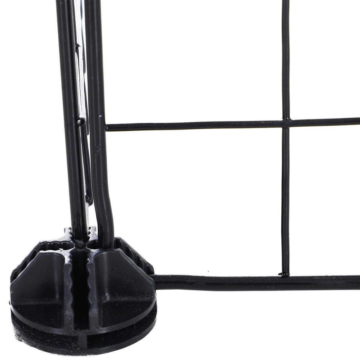 PawHut Laufgitter schwarz Metall B/H/L: ca. 73x73x146 cm Laufgitter - schwarz (146,00/73,00/73,00cm) - PawHut