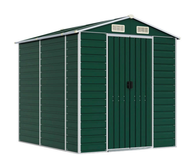 VidaXL Gartenhaus grün B/H/T: ca. 191x198x215 cm Gartenhaus - grün (191,00/198,00/215,00cm) - VidaXL