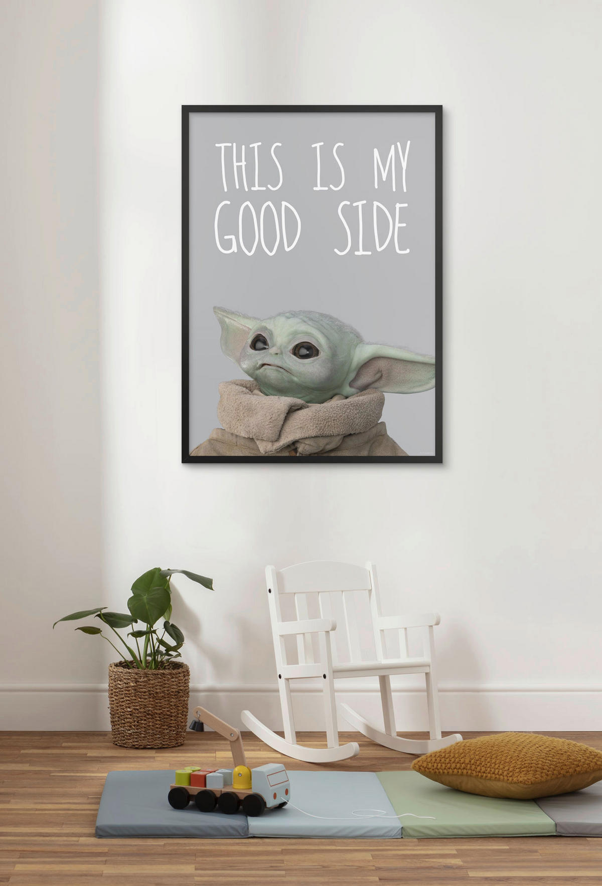 Komar Poster Mandalorian The Child Chocolate Sid Disney B/L: ca. 50x70 cm Mandalorian The Child Chocolate Sid - (50,00/70,00cm) - Komar