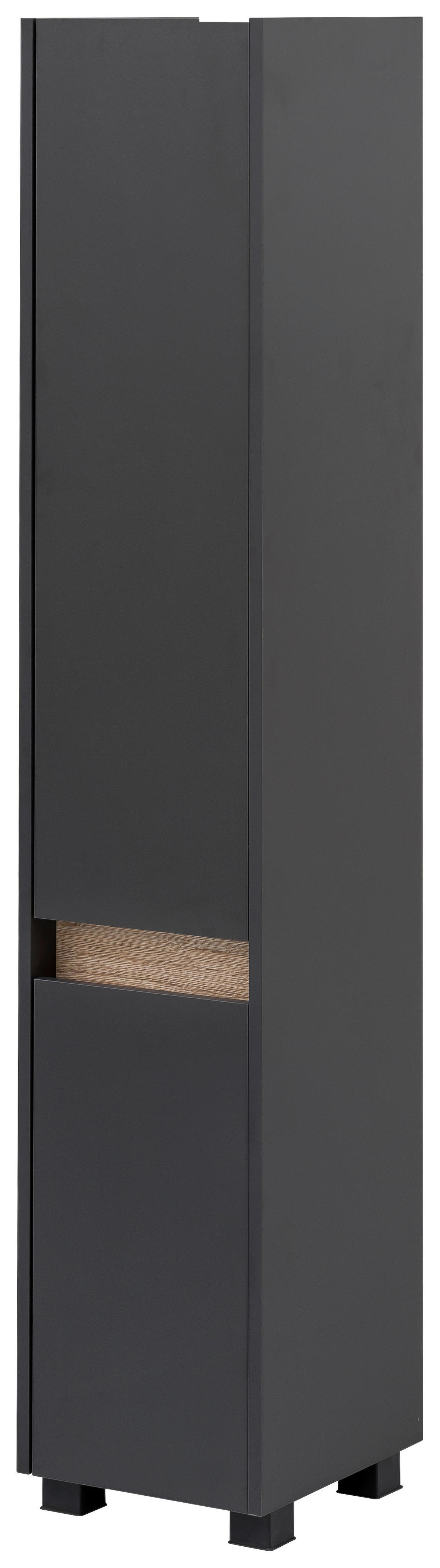 Hochschrank Cosmo anthrazit B/H/T: ca. 30,2x164,5x33 cm Cosmo - anthrazit (30,20/164,50/33,00cm) - Möbelpartner