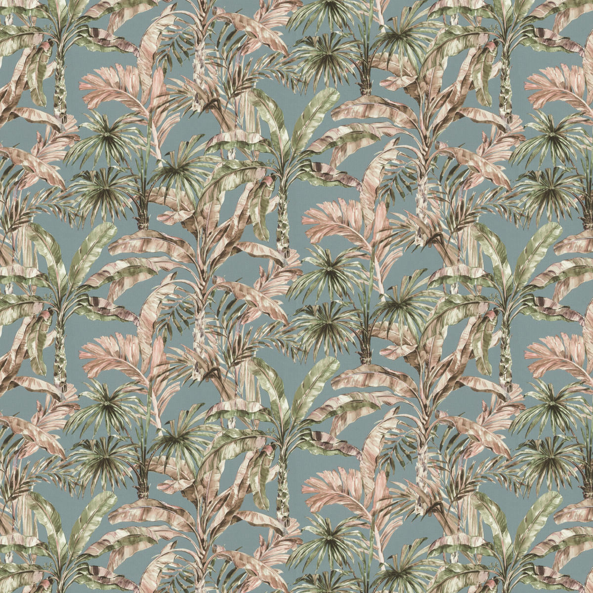 Vliestapete Palmenblätter blau grün beige B/L: ca. 53x1005 cm Vliestapete_485257 VW5 unten - blau/beige (53,00/1005,00cm)
