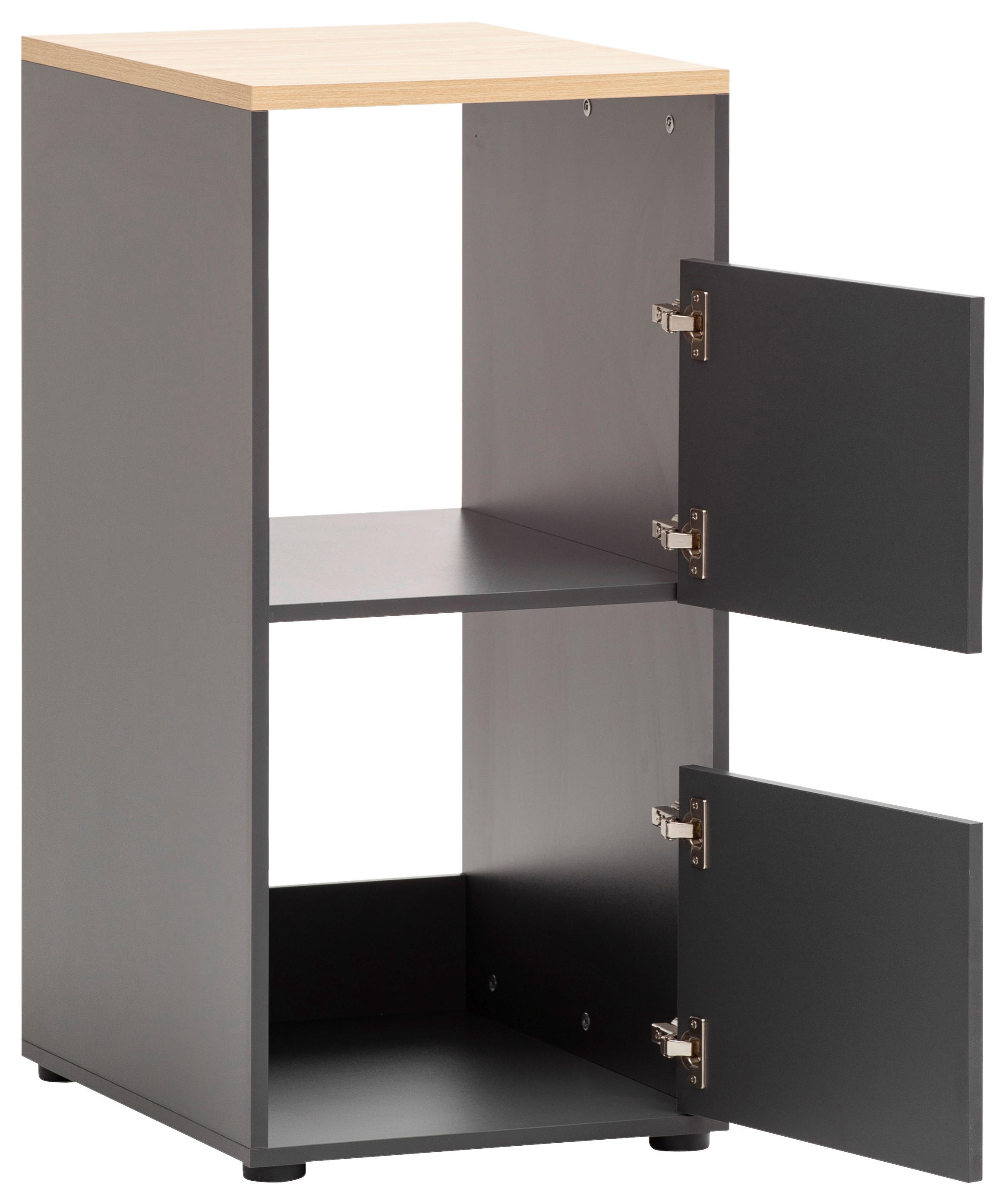 Unterschrank Solea anthrazit Eiche hell Nachbildung B/H/T: ca. 45,1x95,8x60 cm Solea - Eiche/anthrazit (45,10/95,80/60,00cm) - Schildmeyer