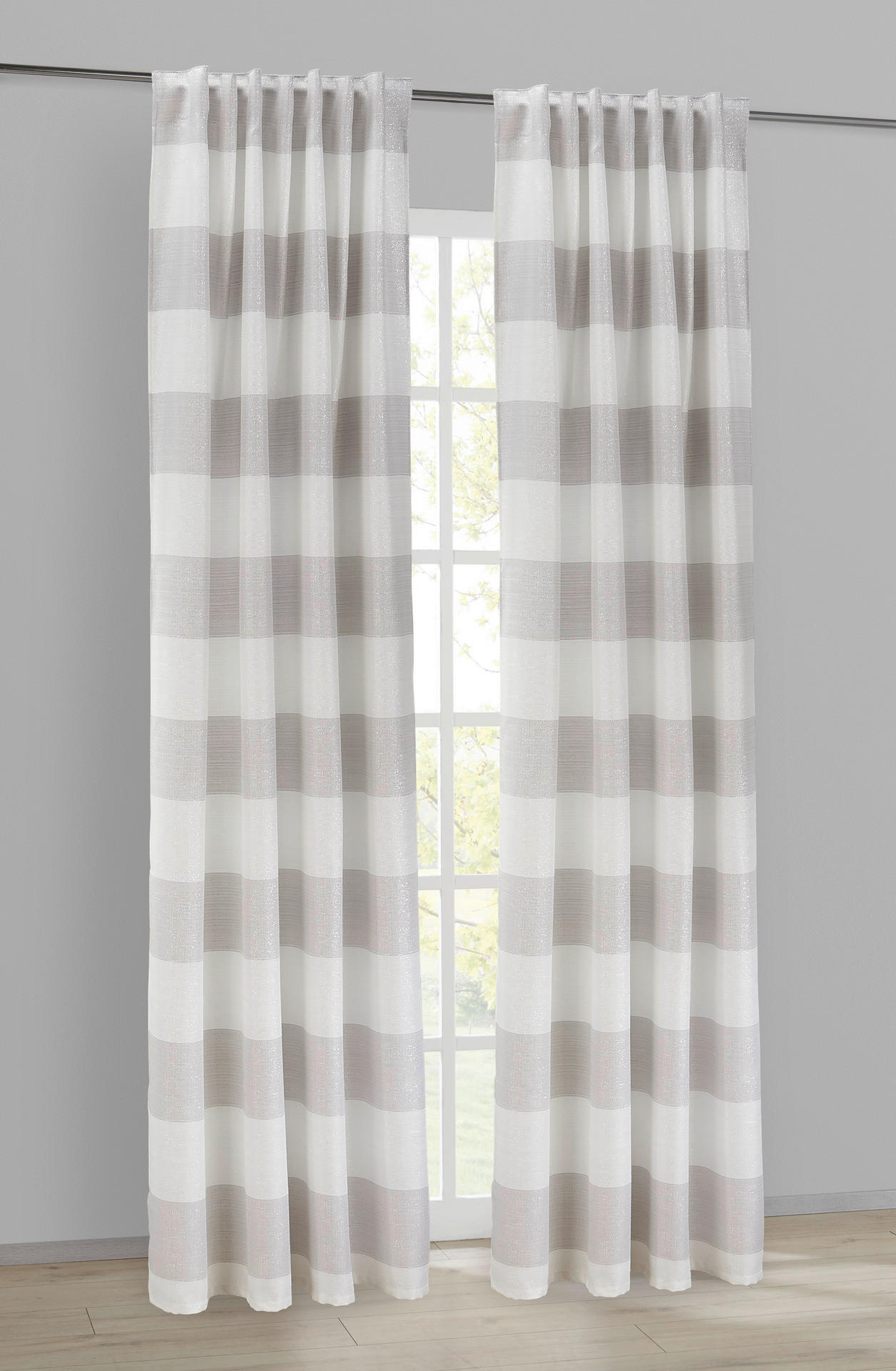 POCOline Kombivorhang Stevie silber B/L: ca. 140x245 cm Stevie - silber (140,00/245,00cm) - POCOline