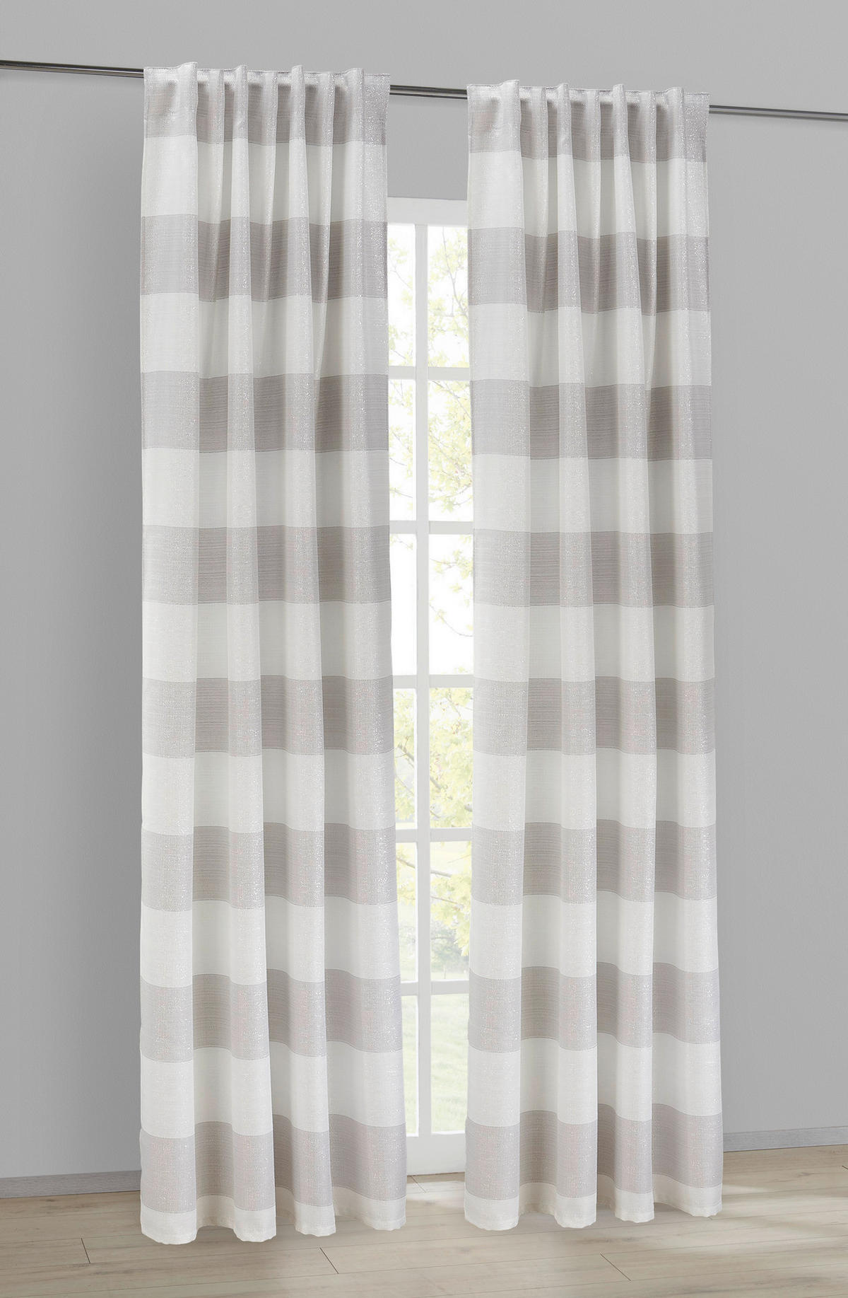 POCOline Kombivorhang Stevie silber B/L: ca. 140x245 cm Stevie - silber (140,00/245,00cm) - POCOline