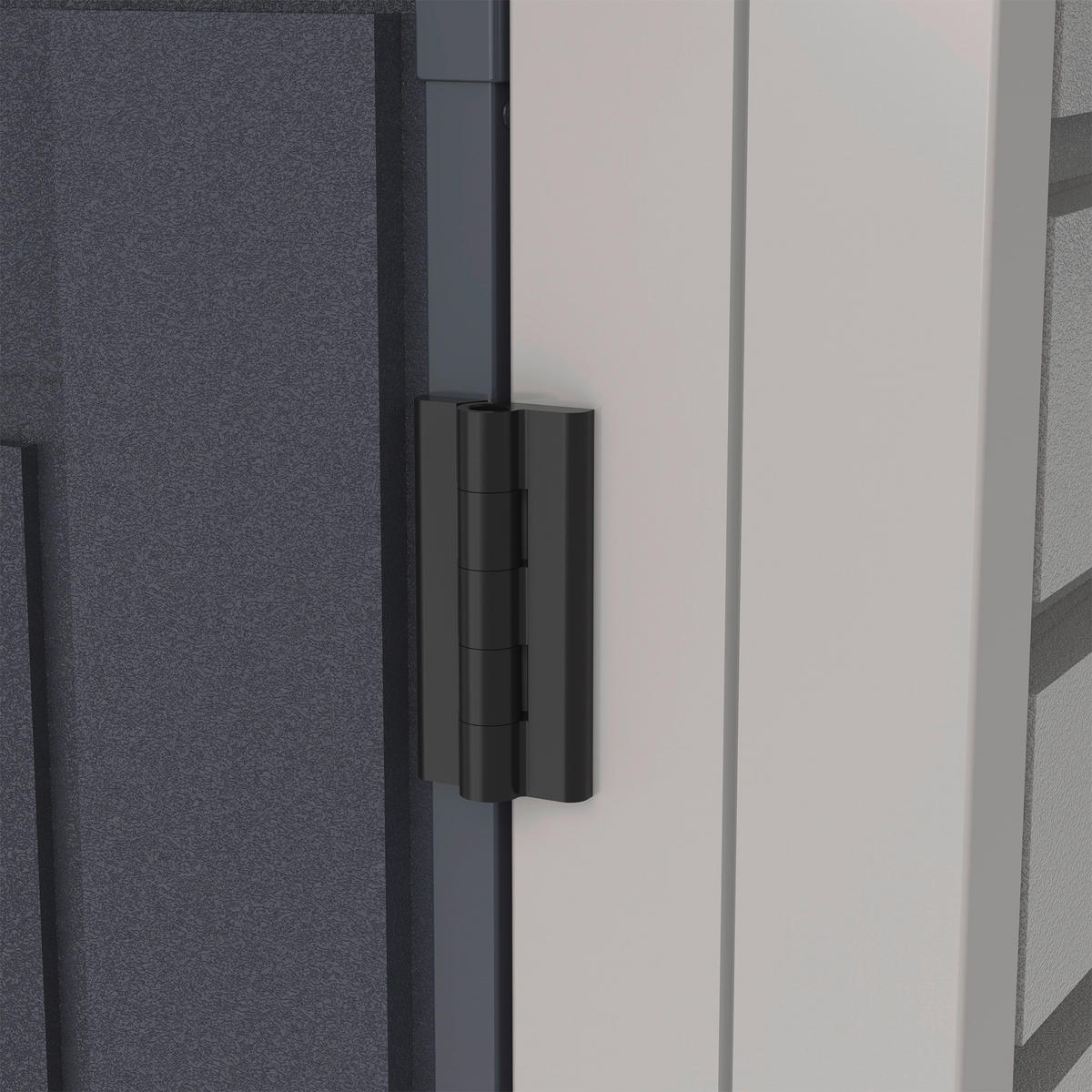 VCM Mülltonnenbox 3er StoreAway grau Kunststoff B/H/L: ca. 124x190x108 cm StoreAway - grau (108,00/124,00/190,00cm) - VCM