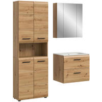 Badezimmer-Set Ice Artisan Oak Nachbildung B/H/T: ca. 135x185x46 cm Ice - (135,00/185,00/46,00cm) - xonox.home