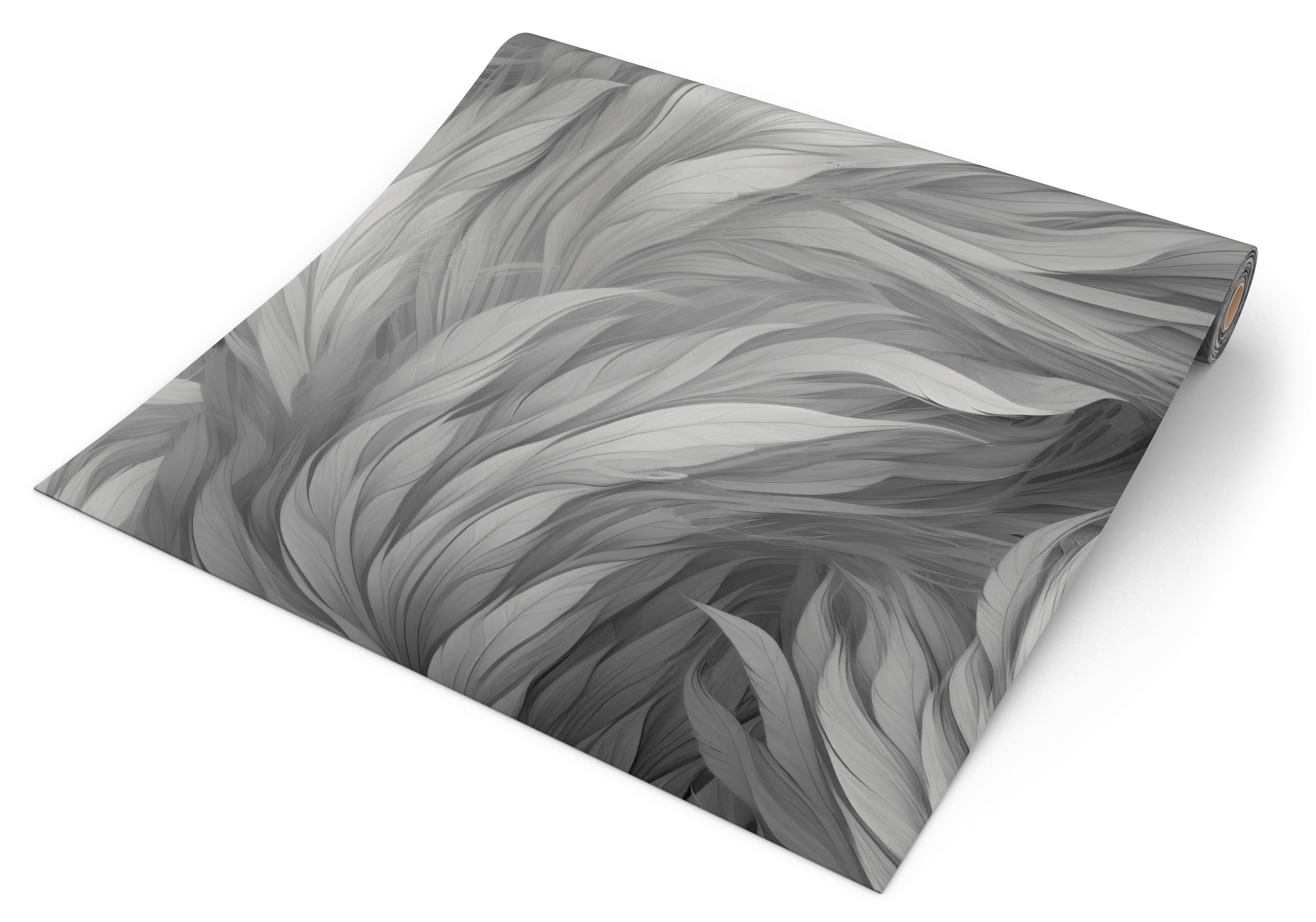 UGEPA Papiertapete Federn grau schwarz B/L: ca. 53x1005 cm Papiertapete_B671-09 - schwarz/grau (53,00/1005,00cm) - UGEPA