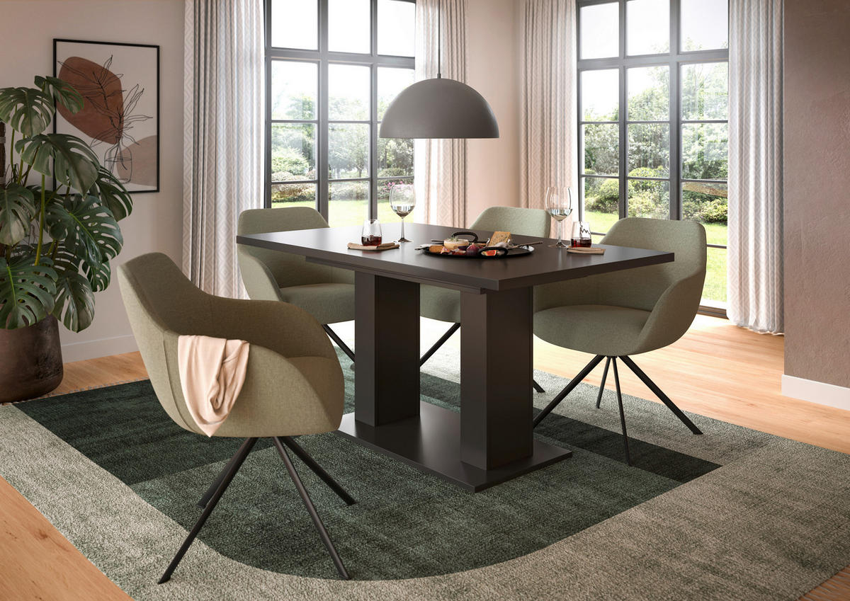 Esstisch MOTION grau B/H/T: ca. 150x76x90 cm MOTION - grau (150,00/76,00/90,00cm) - xonox.home
