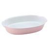 CreaTable Auflaufform Classic PASTELL Kitchen rosa Steinzeug B/H/L: ca. 33,5x5x19 cm Classic PASTELL Kitchen - rosa (19,00/33,50/5,00cm) - CreaTable