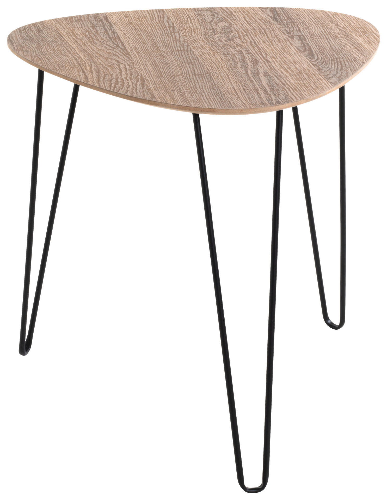 Beistelltisch  Eiche Nachbildung schwarz B/H/T: ca. 40x40x43 cm Bologna_2_Beistelltisch 24369 - Eiche/schwarz (40,00/40,00/43,00cm)