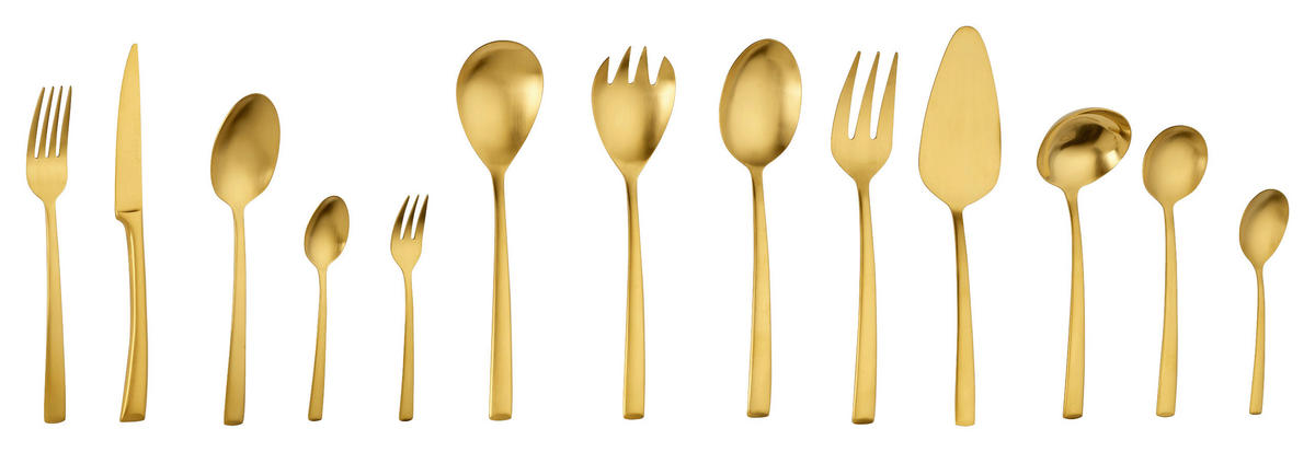 ECHTWERK Besteckset Avelino gold Edelstahl 68 tlg. Avelino - gold (23,30/1,00/2,00cm) - ECHTWERK