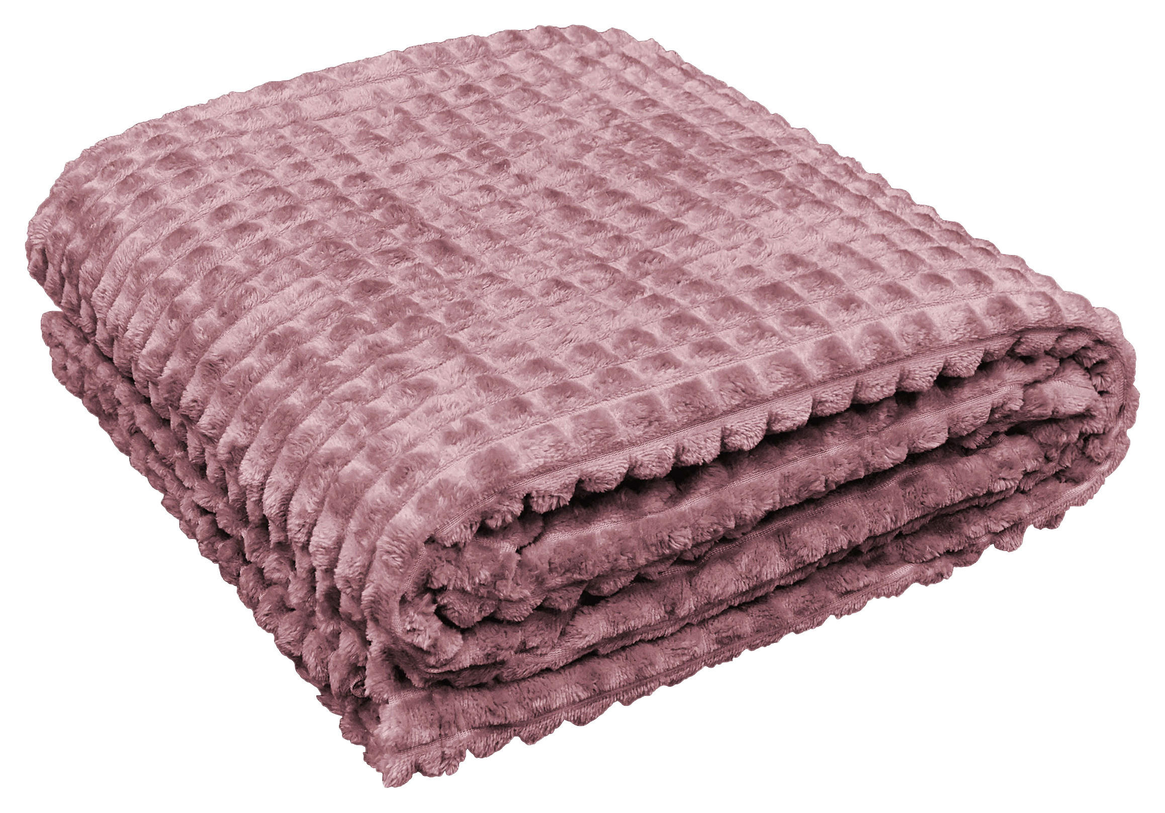 Flanelldecke Flanelldecke_Checks 140x190cm - rosenholz (140,00/190,00cm)