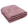 Flanelldecke Flanelldecke_Checks 140x190cm - rosenholz (140,00/190,00cm)