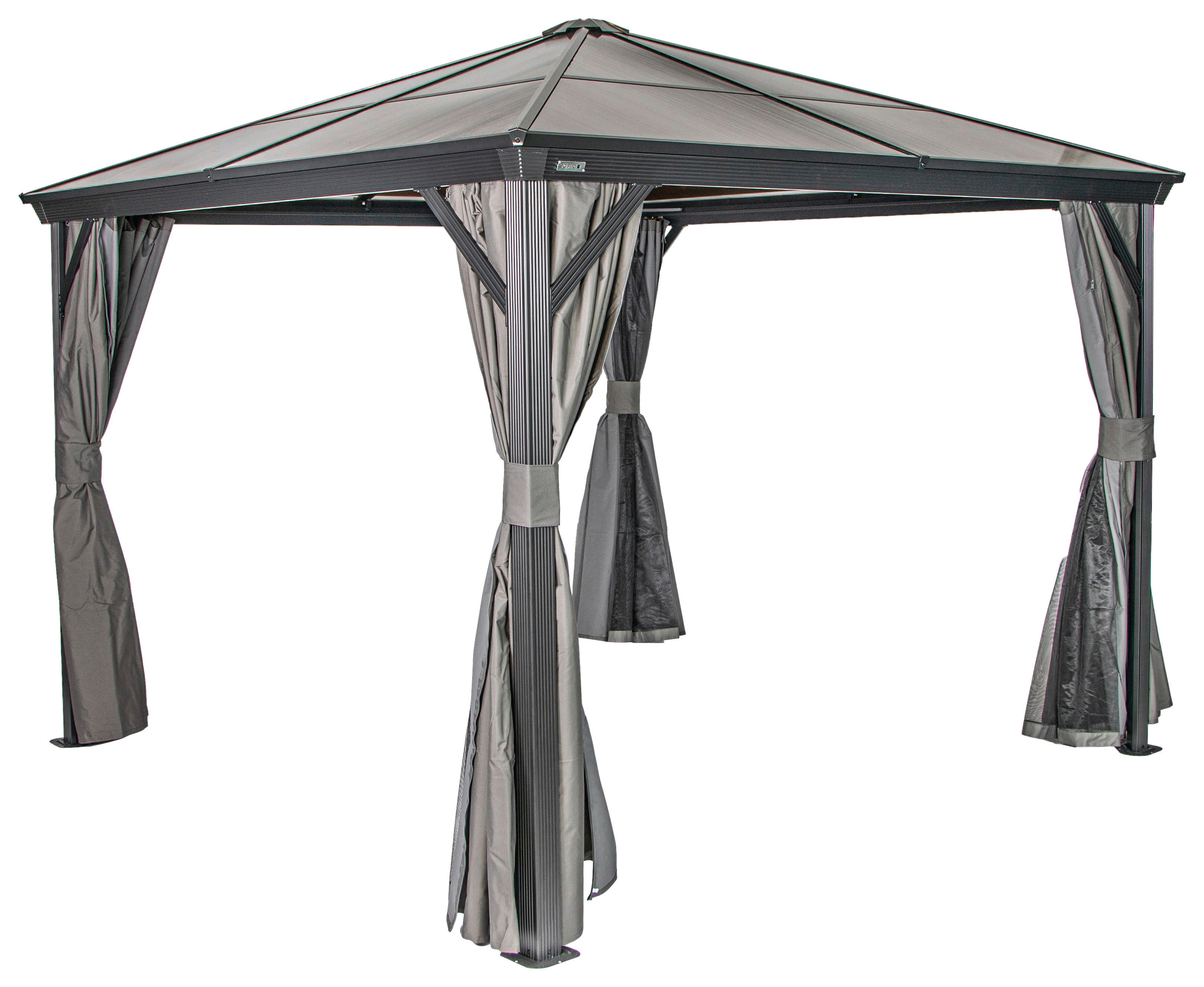 Sojag Pavillon-Vorhang-Set Verona anthrazit Kunststoff Verona - anthrazit - Sojag