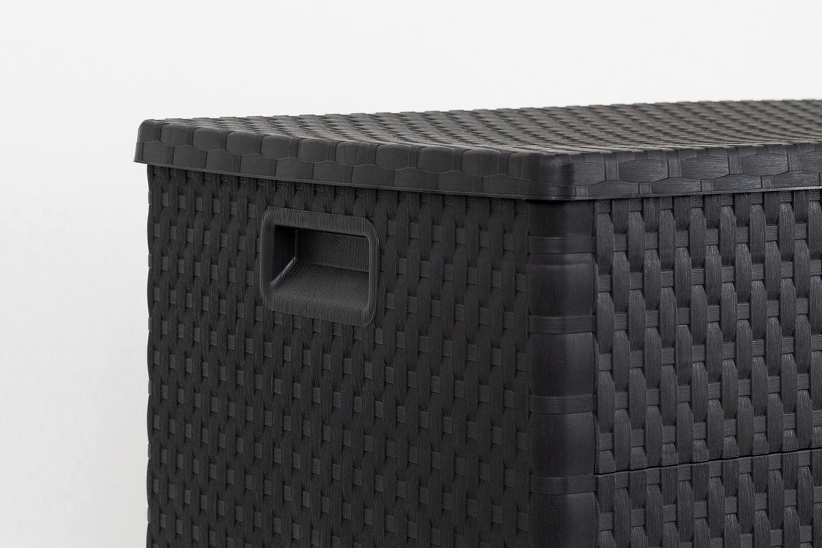 Toomax Aufbewahrungsbox Rattan anthrazit Kunststoff B/H/L: ca. 63x56x120 cm Rattan - anthrazit (120,00/63,00/56,00cm) - Toomax