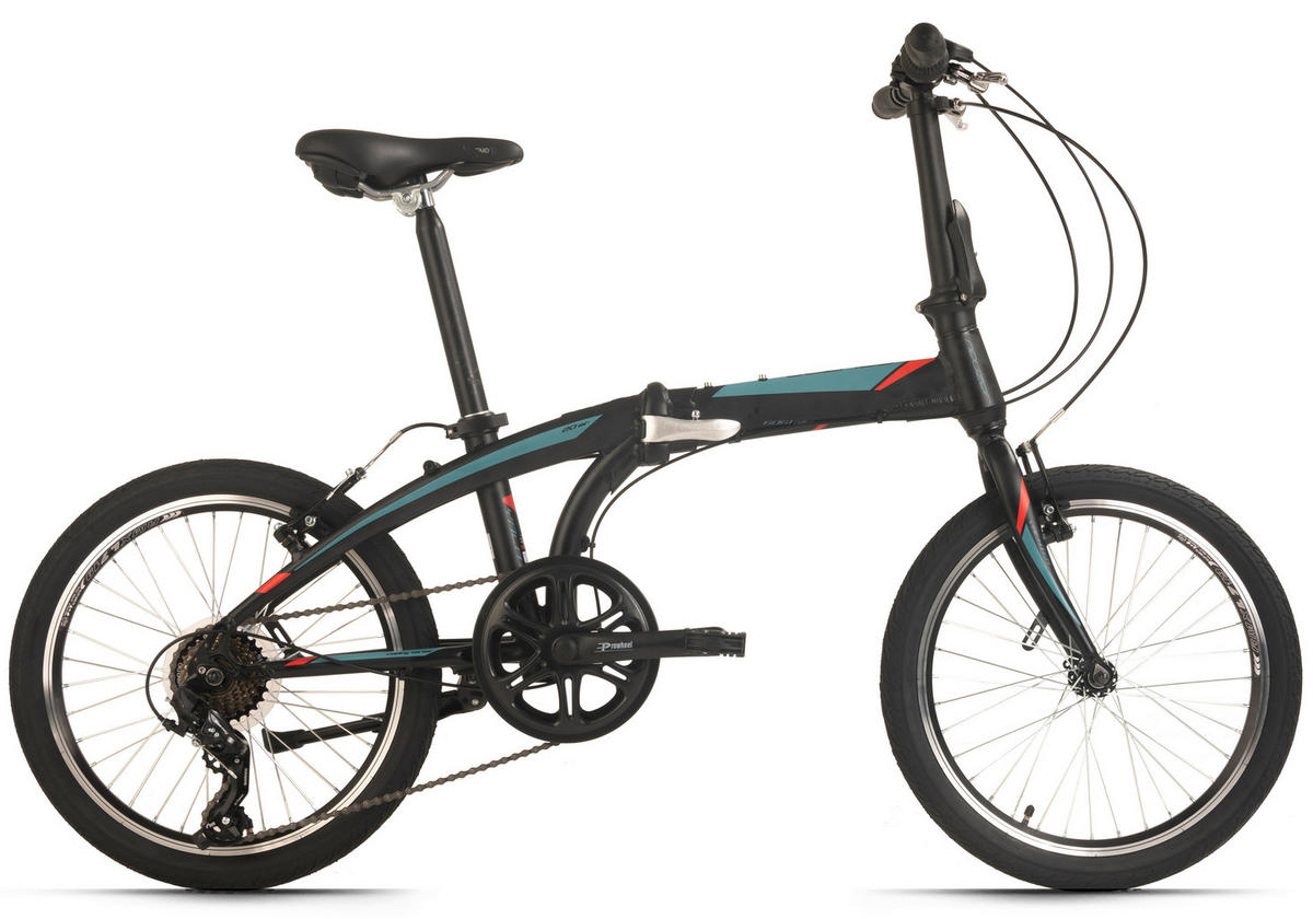 KS-Cycling Faltrad Yachter 158C 20 Zoll Rahmenhöhe 29 cm 6 Gänge schwarz schwarz ca. 20 Zoll Yachter - schwarz - KS-Cycling