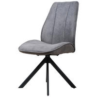 Drehstuhl Albany grau schwarz Microfaser Metall B/H/T: ca. 47x95x62 cm Albany - schwarz/grau (47,00/95,00/62,00cm)